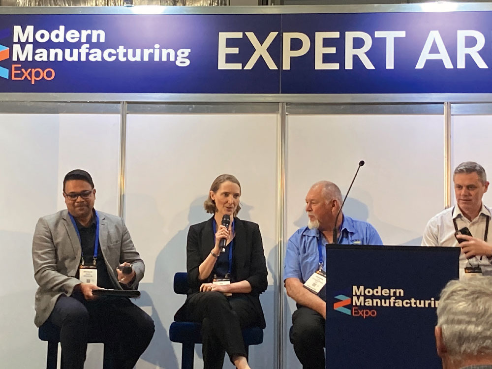 modern manufacturing expo panel